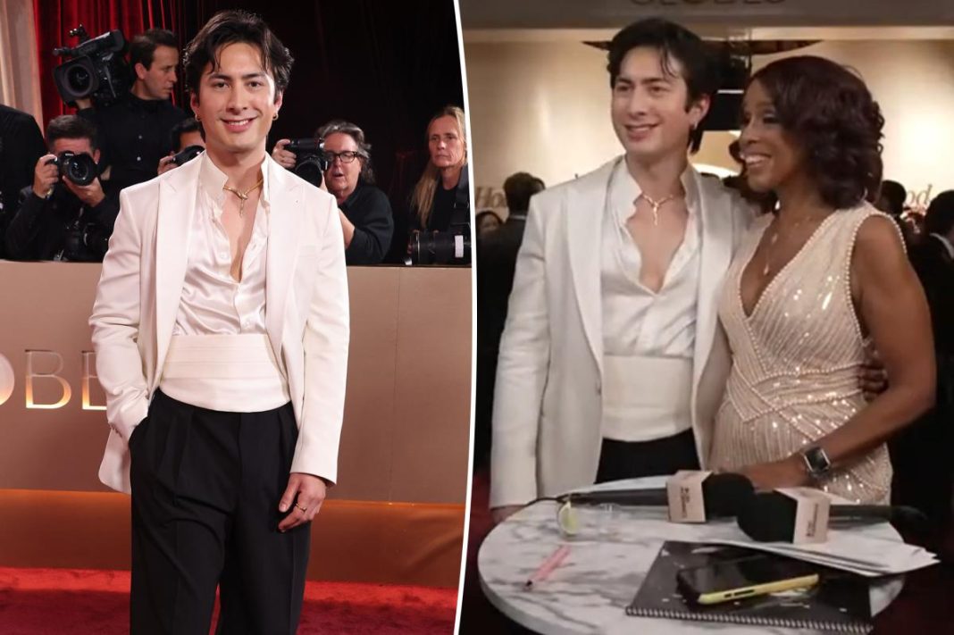 ‘Heated Rivalry’ star Hudson Williams shocks Gayle King with NSFW remark at Golden Globes 2026