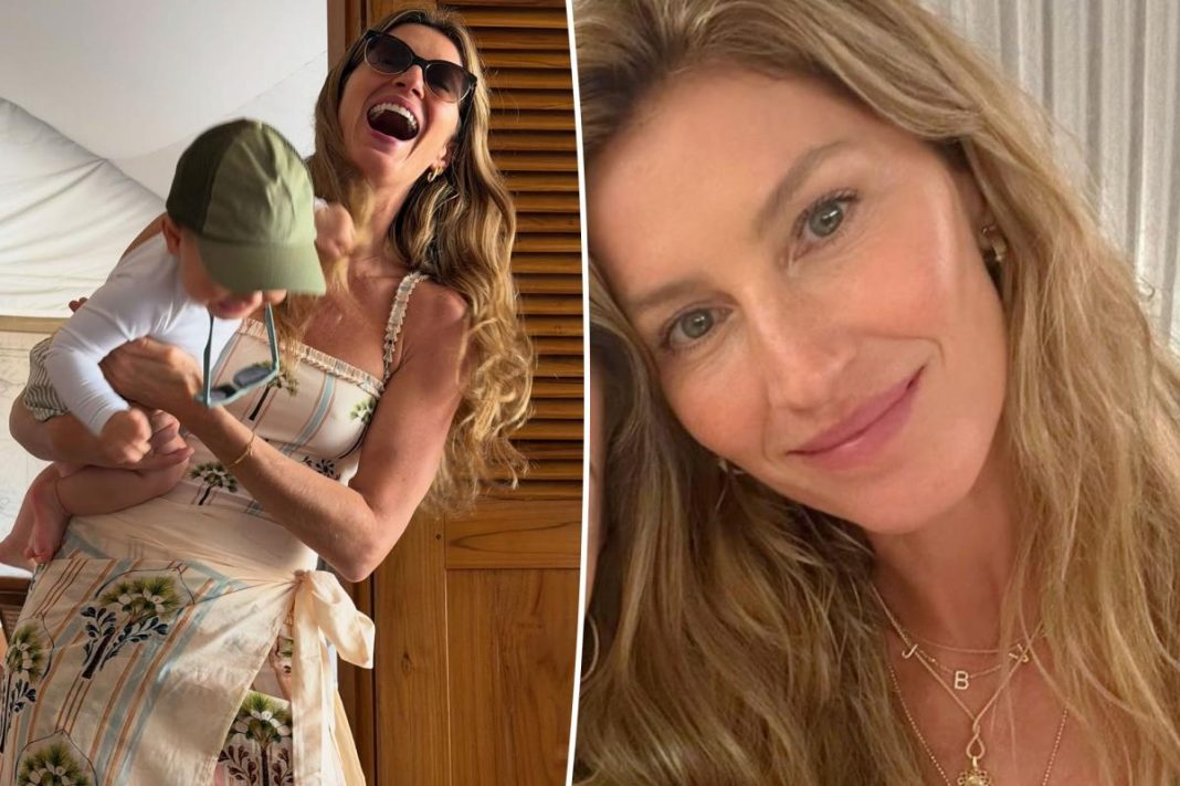 Gisele Bündchen drops major clue about new baby’s name with sparkling diamond necklace