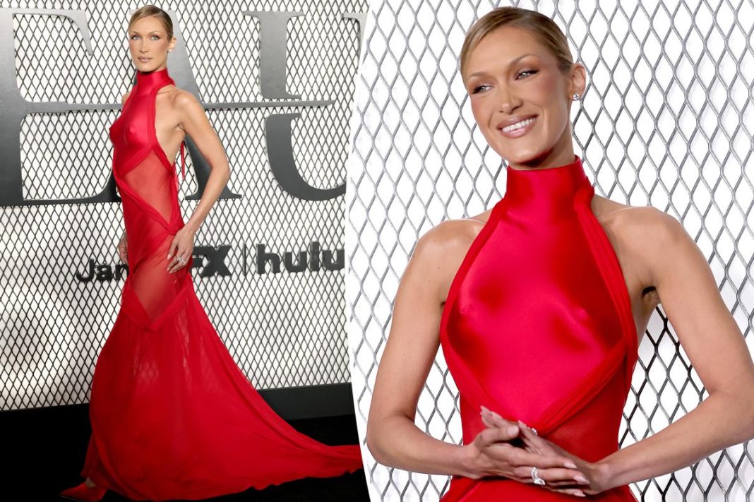 Bella Hadid heats up ‘The Beauty’ premiere in silky, sultry red dress