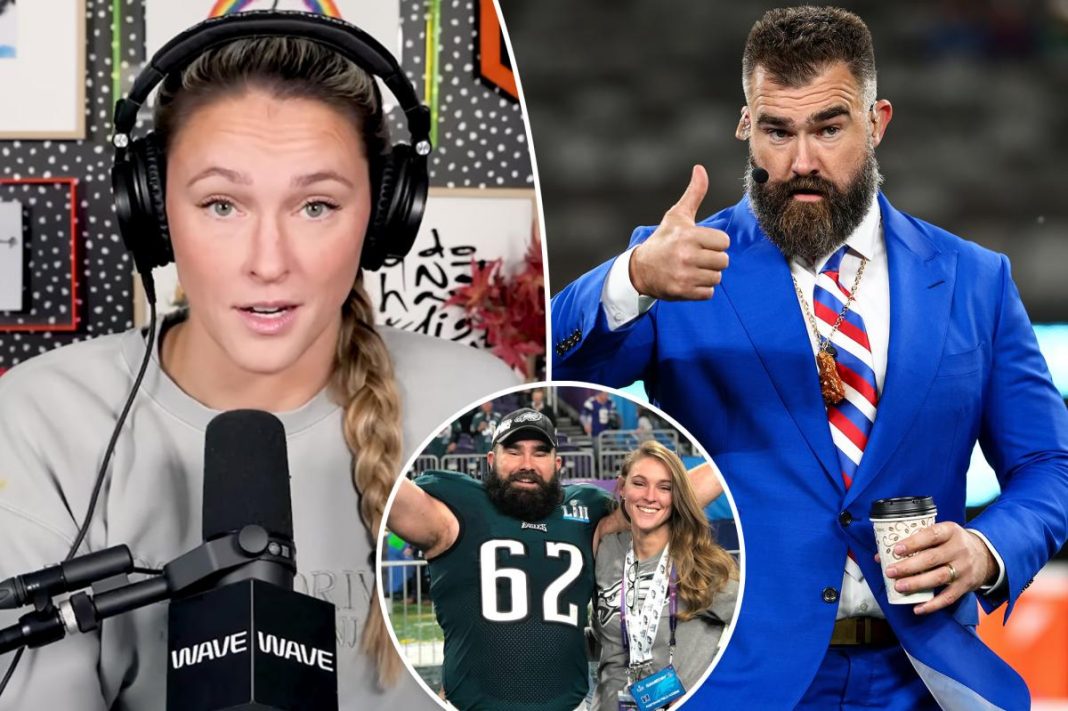 Kylie Kelce drools over husband Jason Kelce’s new polished look