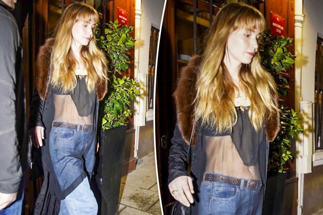 Jennifer Lawrence steps out in yet another sheer, revealing outfit in Paris