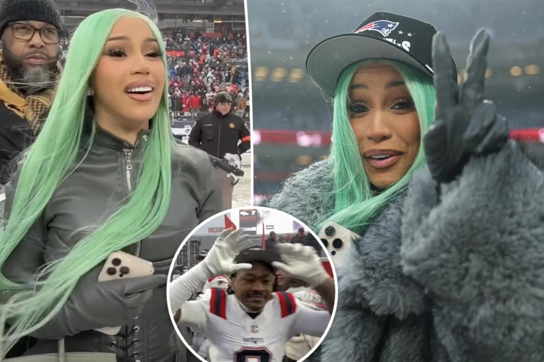Cardi B celebrates boyfriend Stefon Diggs’ Super Bowl berth as Patriots defeat Broncos in AFC Championship