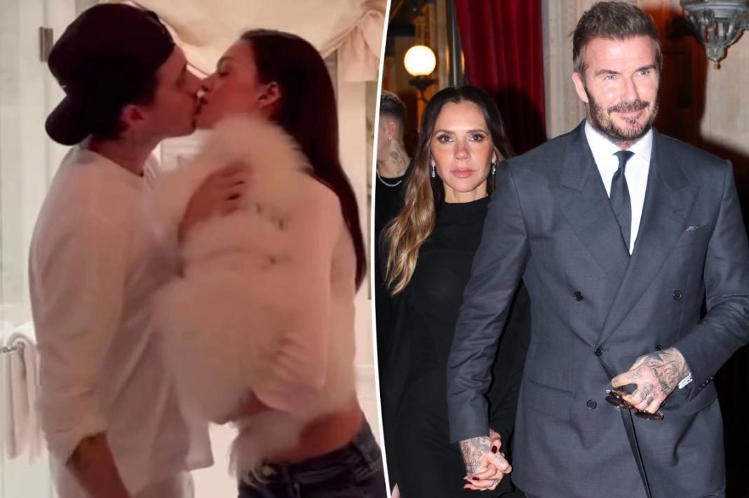 Nicola Peltz shares romantic video with Brooklyn Beckham after his family stepped out in Paris together