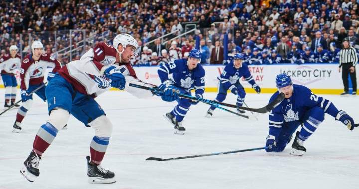 Nelson pushes Avalanche past Maple Leafs 4-1