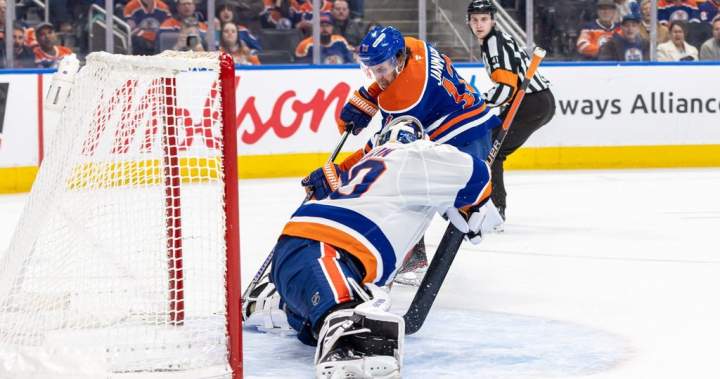 Sorokin, Islanders blank Oilers 1-0