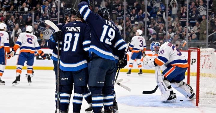 Winnipeg Jets outlast Islanders 5-4 for third straight victory