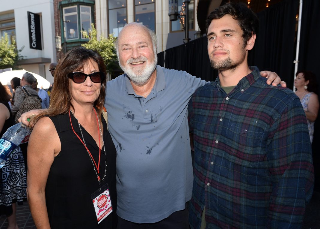 Actor/Producer/Director Rob Reiner (center) and wife Michele Singer (L) and son Nick Reiner (R) attend Teen Vogue