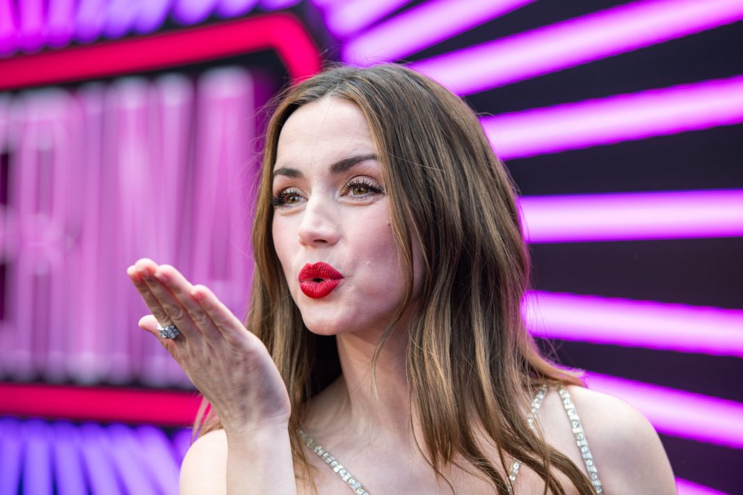 Ana de Armas attends the World Premiere of "Ballerina" at Cineworld Leicester Square on May 22, 2025 in London, England. 