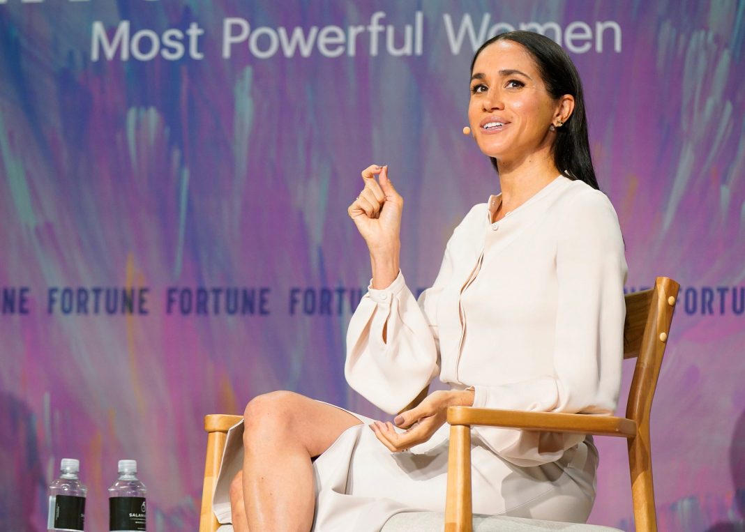 Duchess of Sussex and Founder of As Ever Meghan Markle speaks onstage during Fortune Most Powerful Women Summit 2025 at Salamander Hotel on October 14, 2025 in Washington, DC. 