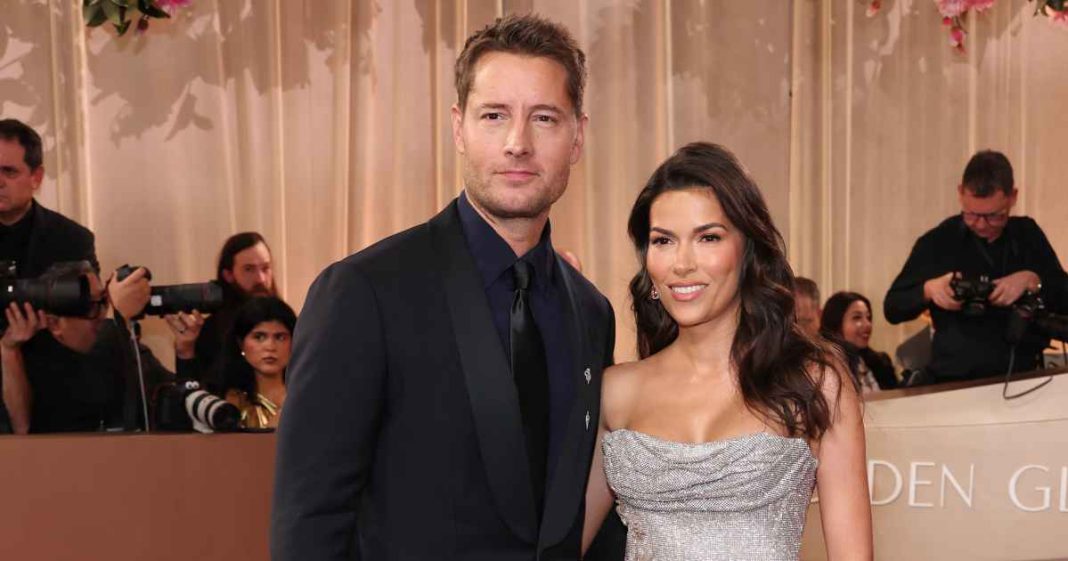 Justin Hartley Is Complimented for 'Hot Wife' Sofia Pernas at Golden Globes