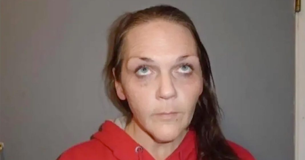 Woman Accused of Sending Her Ex's Pics to His Mom Rolls Her Eyes in Mugshot