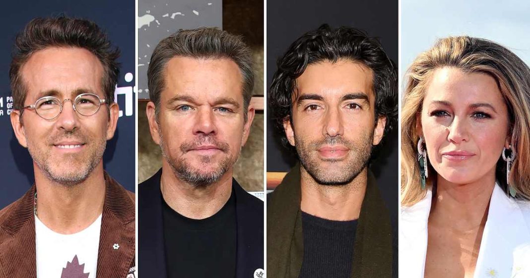 Ryan Reynolds Allegedly Texted Matt Damon About ‘Sociopathic’ Justin Baldoni
