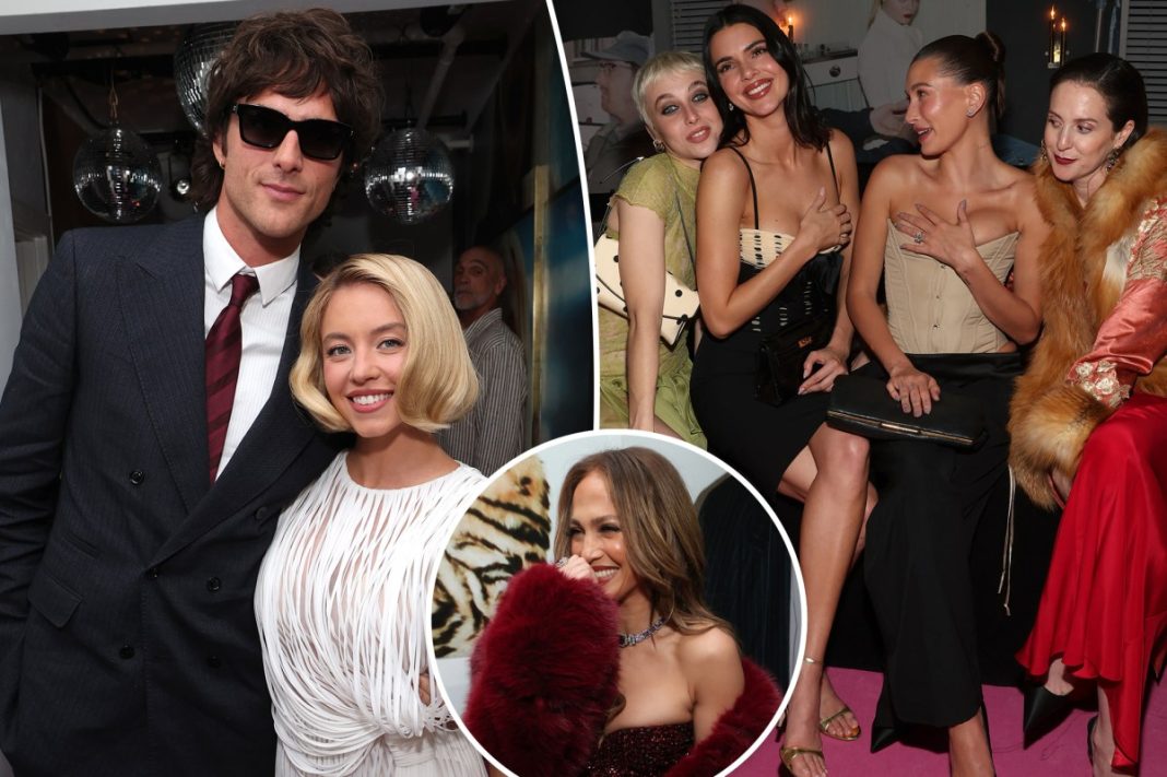 Jennifer Lopez, Sydney Sweeney, Hailey Bieber, more celebrate W Magazine’s Golden Globes party at Chateau Marmont