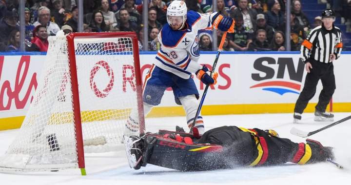 Jarry shines, Oilers thump struggling Canucks 6-0