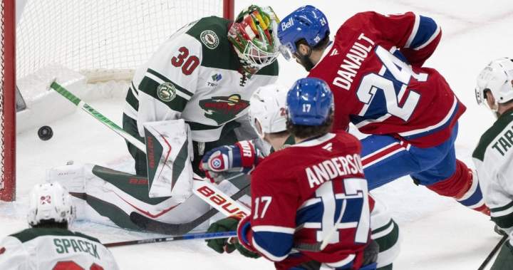 Caufield scores late as Canadiens win 4-3