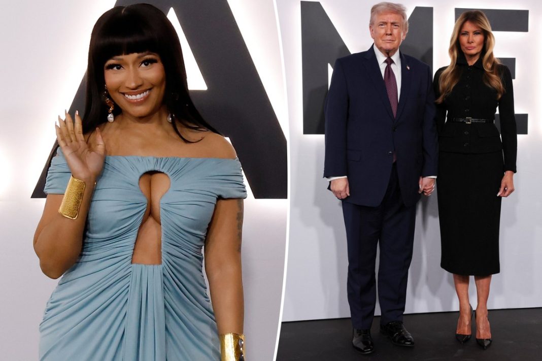 ‘Melania’ premiere red carpet: Nicki Minaj, Melania Trump and more