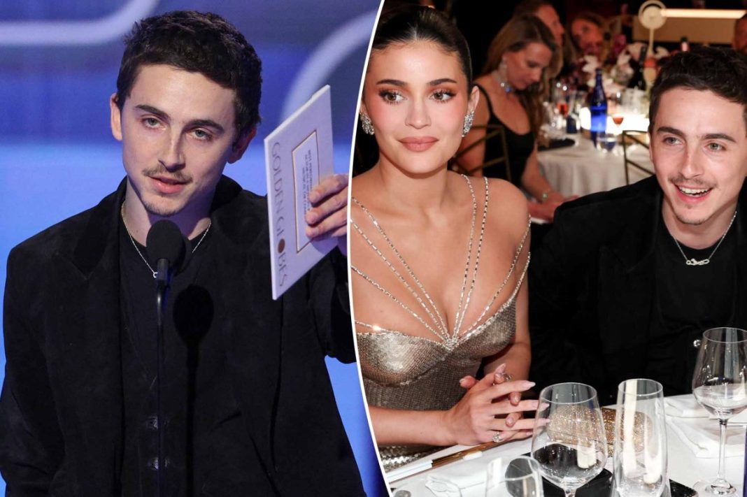 Timothée Chalamet gives sweet nod to ‘partner’ Kylie Jenner in Golden Globes 2026 speech