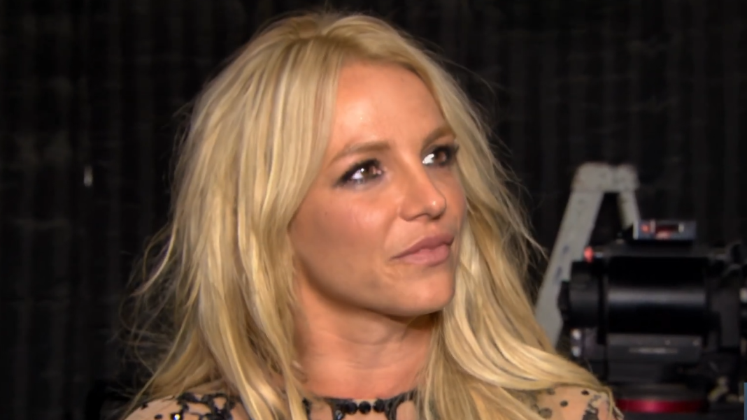 Britney Spears backstage in 2016.