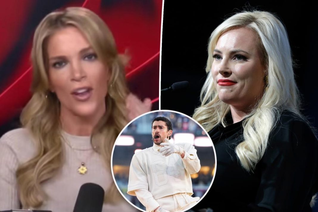 Megyn Kelly blasts Meghan McCain’s support of Bad Bunny’s Super Bowl 2026 halftime show