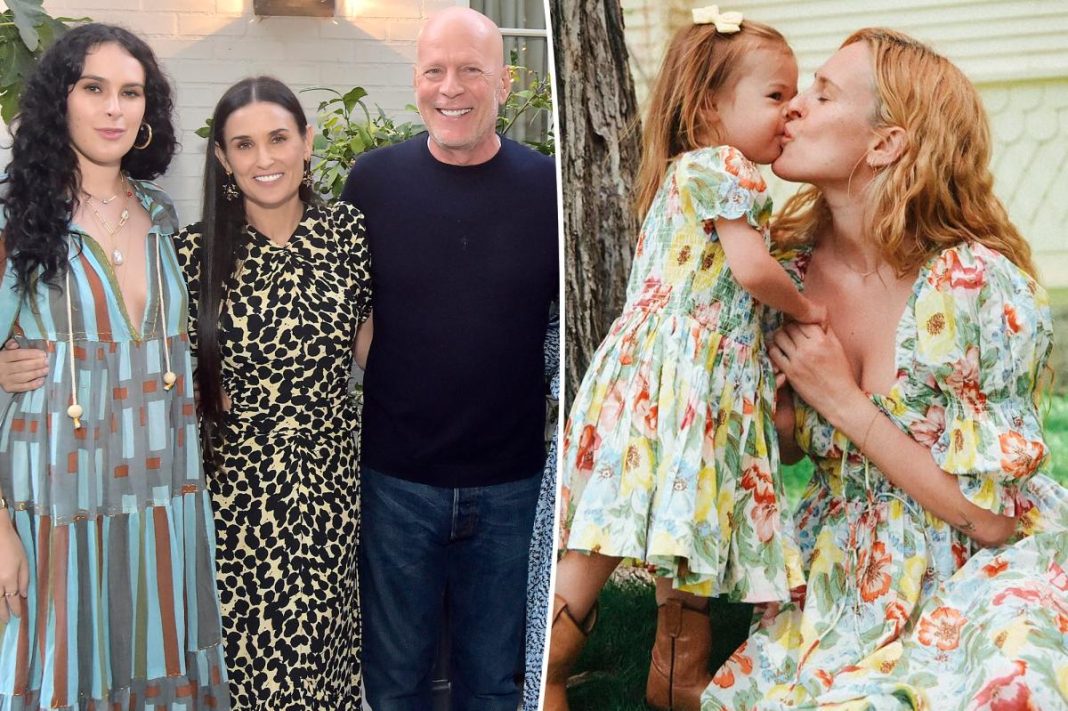 Single mom Rumer Willis vehemently denies getting money from A-list parents: ‘I work 4 jobs’