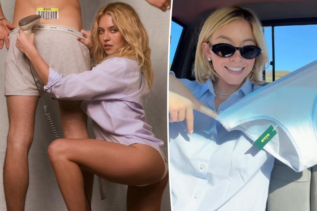 Sydney Sweeney ditches her pants for Syrn’s ‘Midnight Snack’ drop