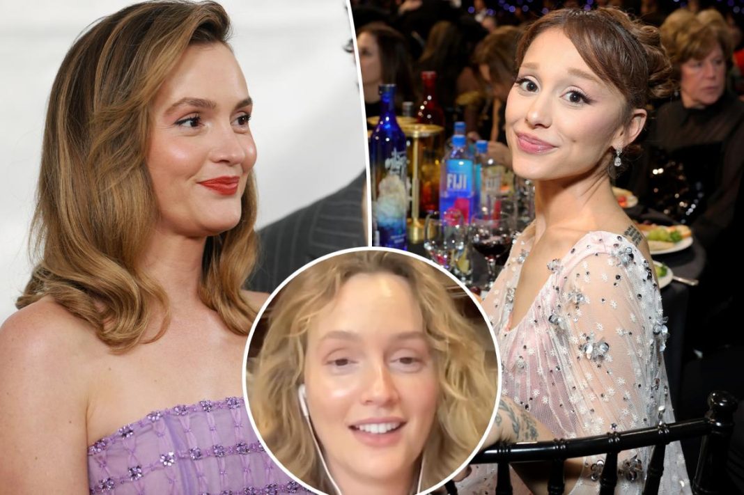 Leighton Meester defends awkward exchange with Ariana Grande at Critics Choice Awards