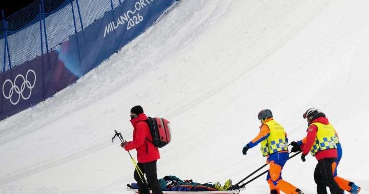 Snowstorm delays Olympic freeski big air final