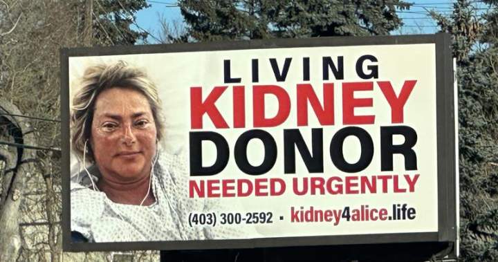 Calgary family uses billboard in plea to find a kidney donor