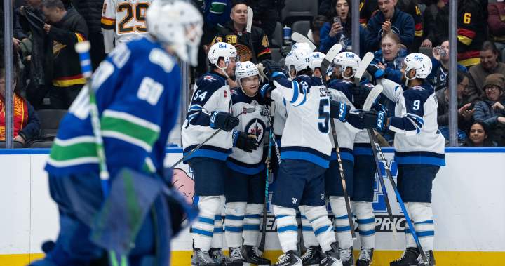 Perfetti’s first career OT goal lifts Winnipeg Jets past Vancouver 3-2