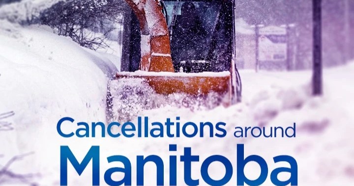 School and road closures in Manitoba on Wednesday