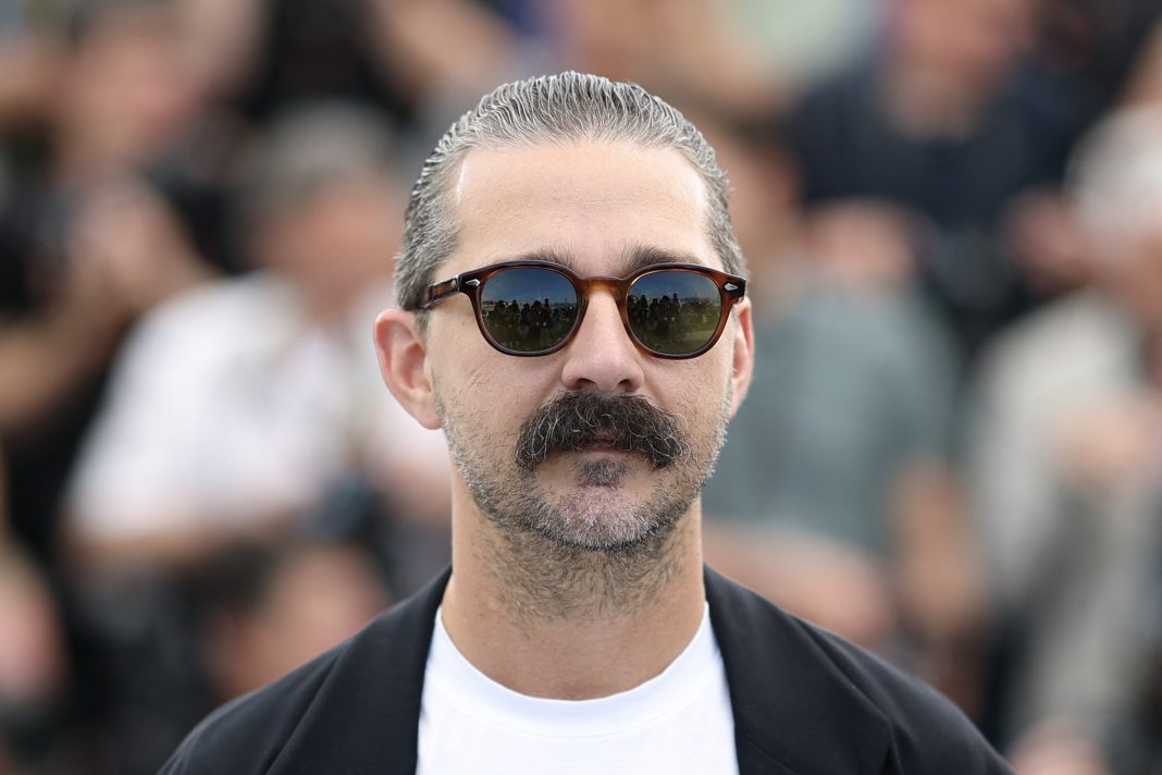 US actor Shia Labeouf poses during a photocall for the film "Slauson Rec" at the 78th edition of the Cannes Film Festival in Cannes, southern France, on May 18, 2025. 