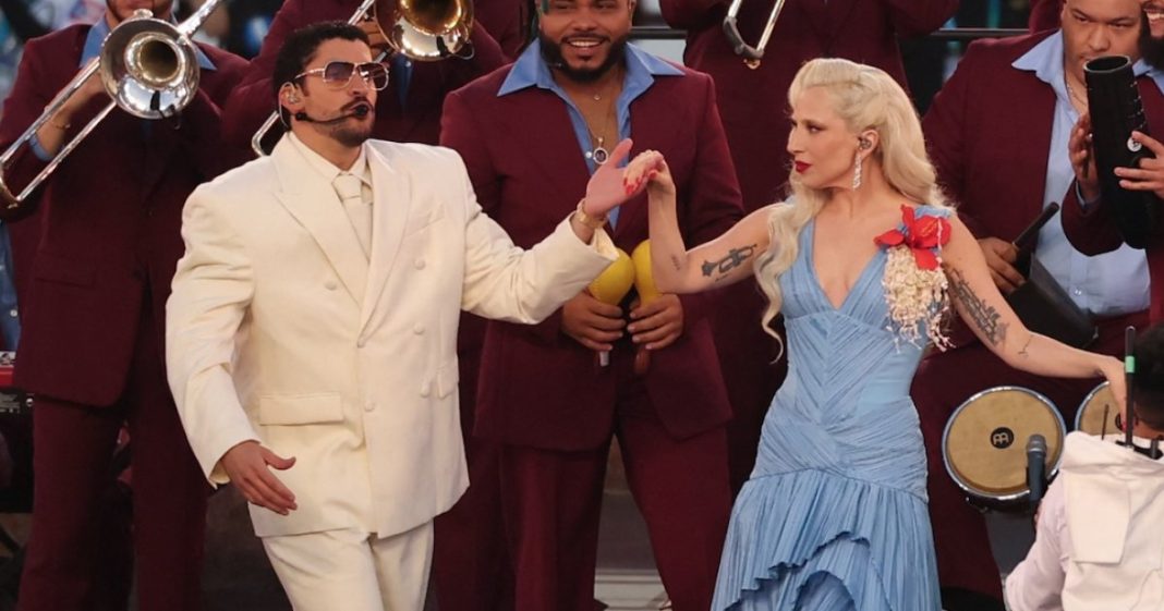 Laga Gaga Sings and Dances With Bad Bunny During Super Bowl 2026 Halftime Show
