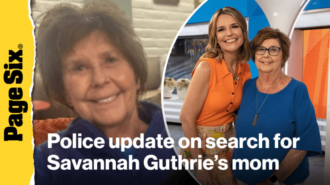 LIVE: Police give update on search for Savannah Guthrie’s missing mom