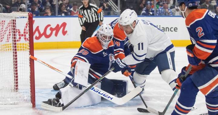 Maccelli scores two, Maple Leafs dump Oilers 5-2