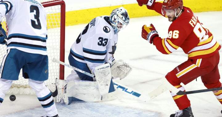 Frost shines as Flames reel in Sharks for 3-2 win
