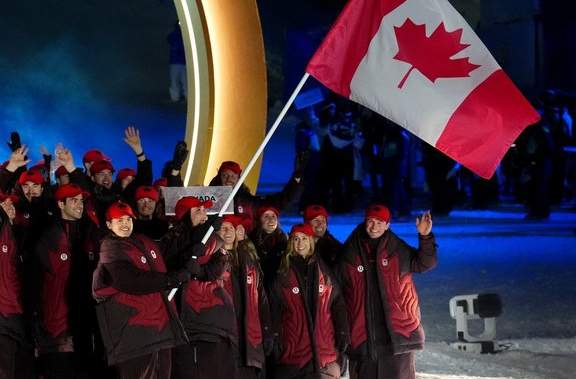 Canada marches into unique Olympic opening