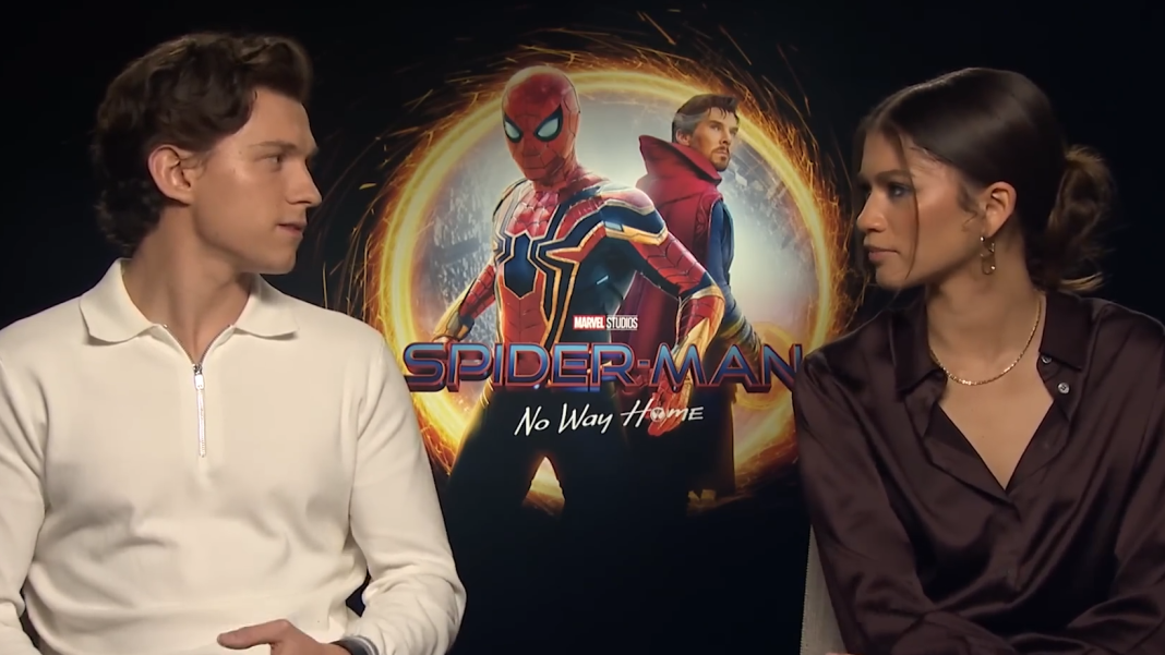 Tom Holland and Zendaya promote Spider-Man: No Way Home.