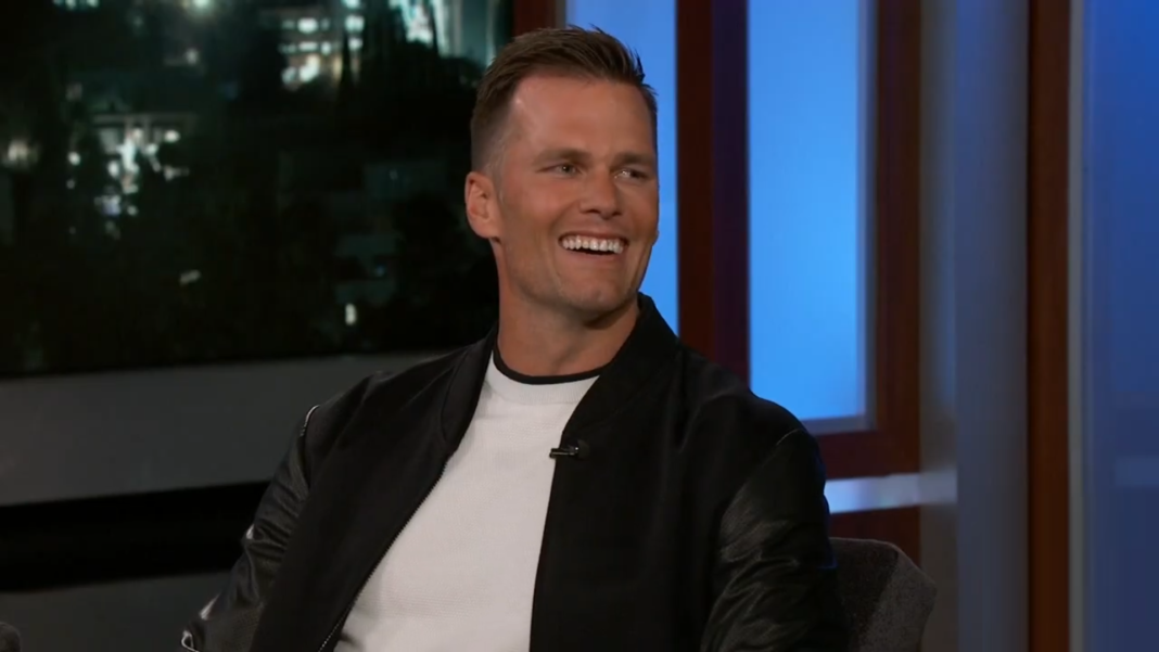 Tom Brady gives an interview.