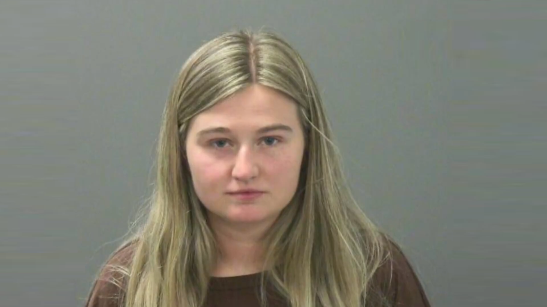 Kendra Caldwell Duggar poses for her mugshot in March 2026.