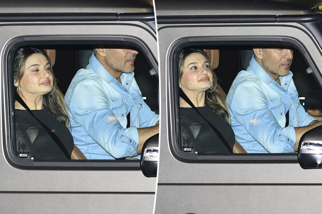 Mauricio Umansky has mystery woman riding shotgun as they leave Hollywood hotspot with PK Kemsley