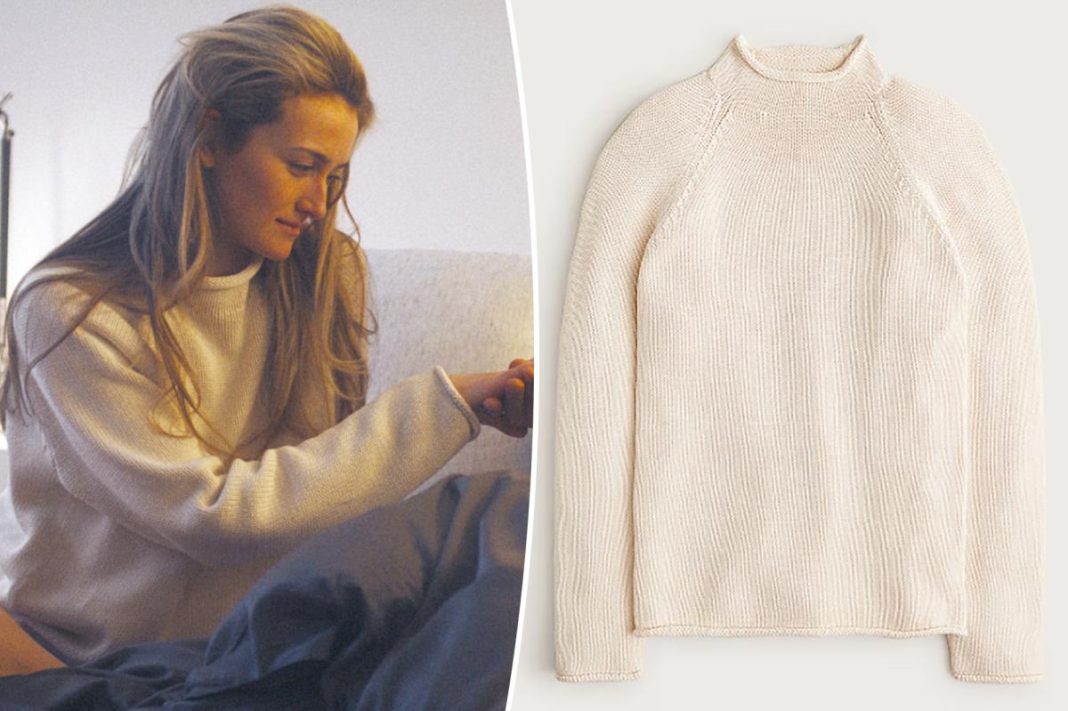 Sarah Pidgeon wore this $98 J.Crew sweater as Carolyn Bessette-Kennedy in ‘Love Story’