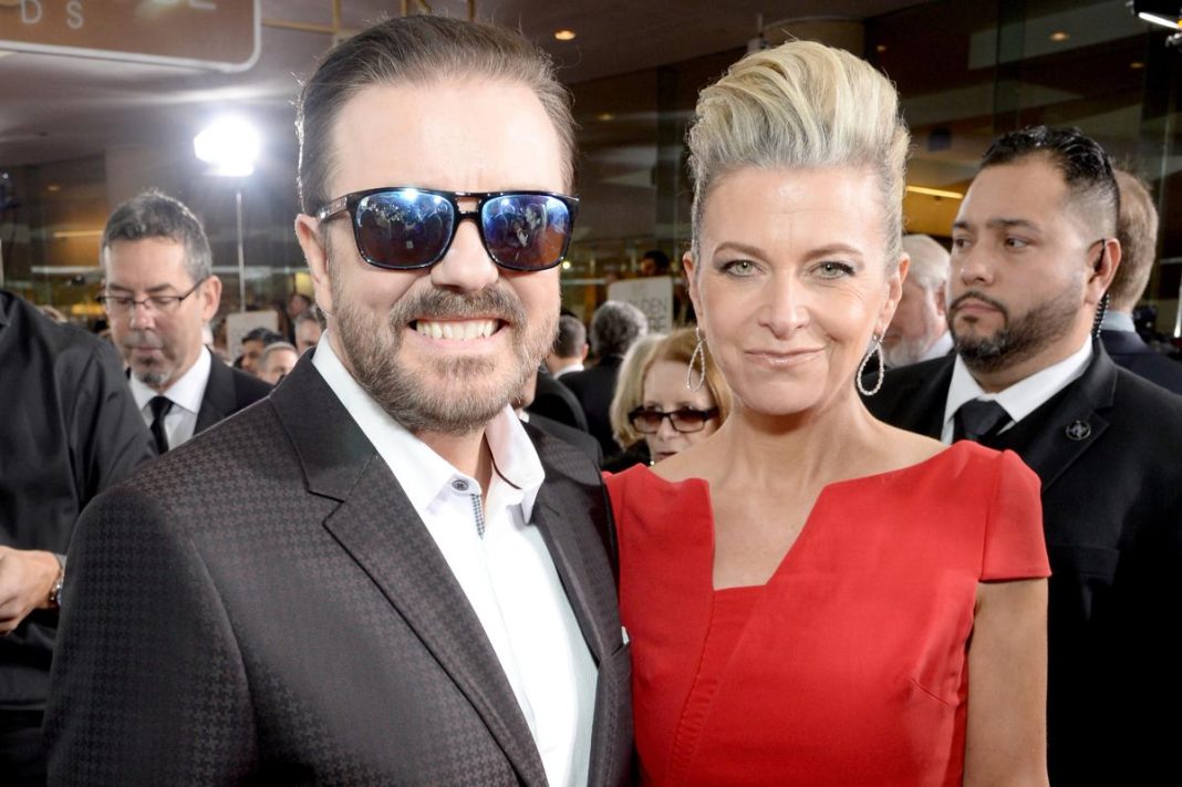 Ricky Gervais’ longtime partner Jane Fallon diagnosed with breast cancer