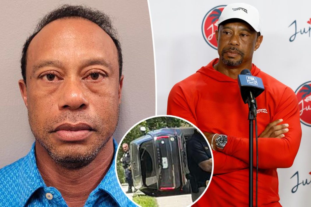 Tiger Woods’ bloodshot-eyed mugshot released after Florida car crash, DUI arrest
