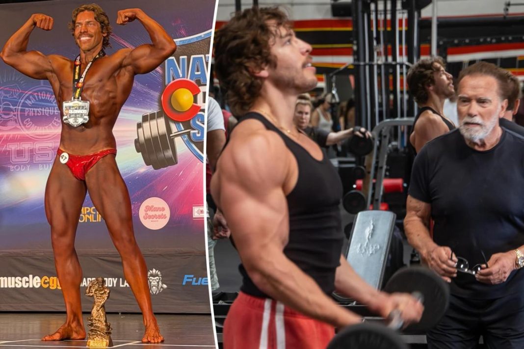 Arnold Schwarzenegger’s look-alike son, Joseph Baena, wins first bodybuilding competition