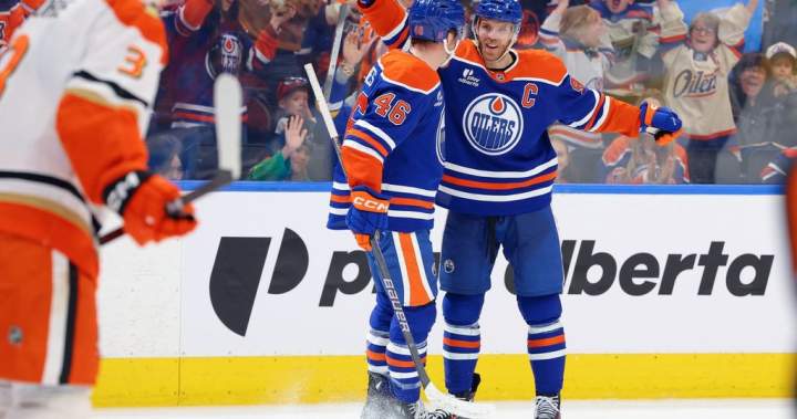 McDavid’s three points lead Oilers over Ducks