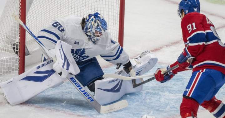 Kapanen scores 20th, Canadiens beat Leafs 3-1