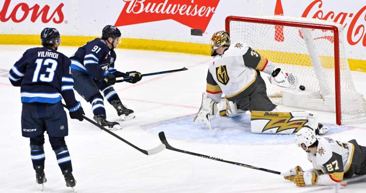 Winnipeg Jets keep faint playoff hopes alive with 4-1 win over Golden Knights