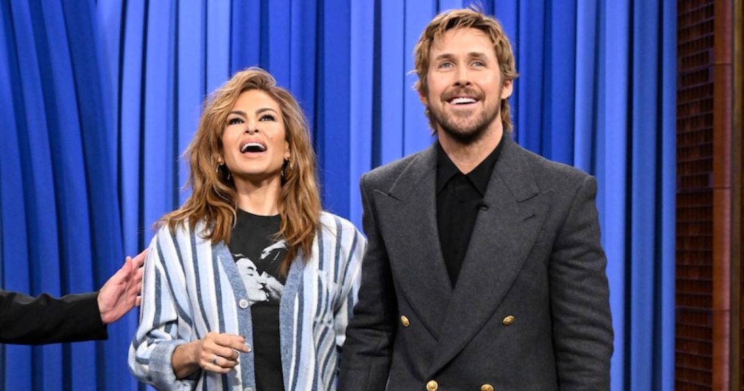Ryan Gosling and Eva Mendes Pack on the PDA in Rare Joint TV Appearance