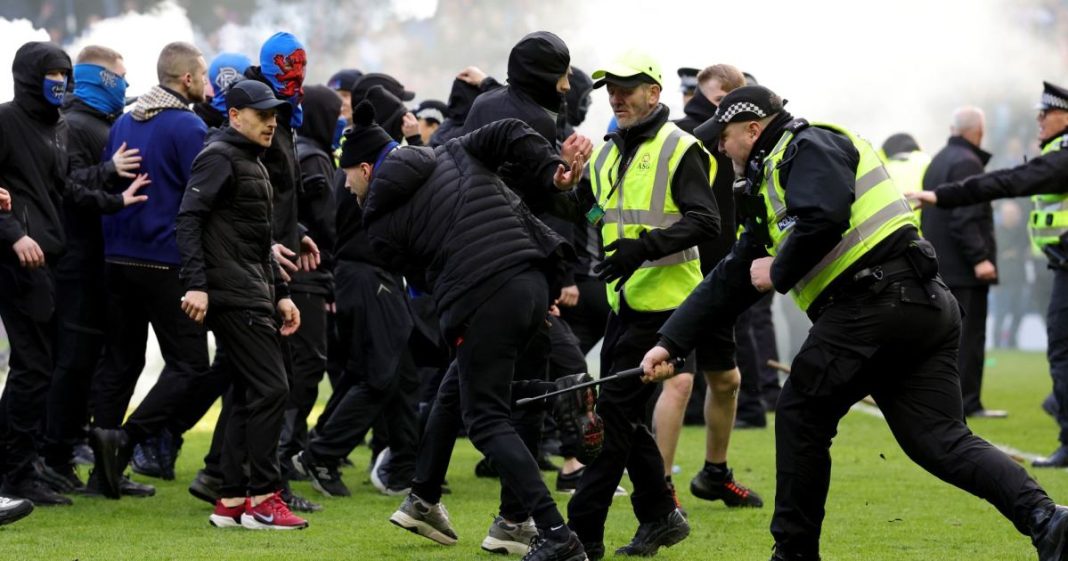 Scottish Cup Soccer Match Turns to Chaos After Fans Raid Pitch With Flares