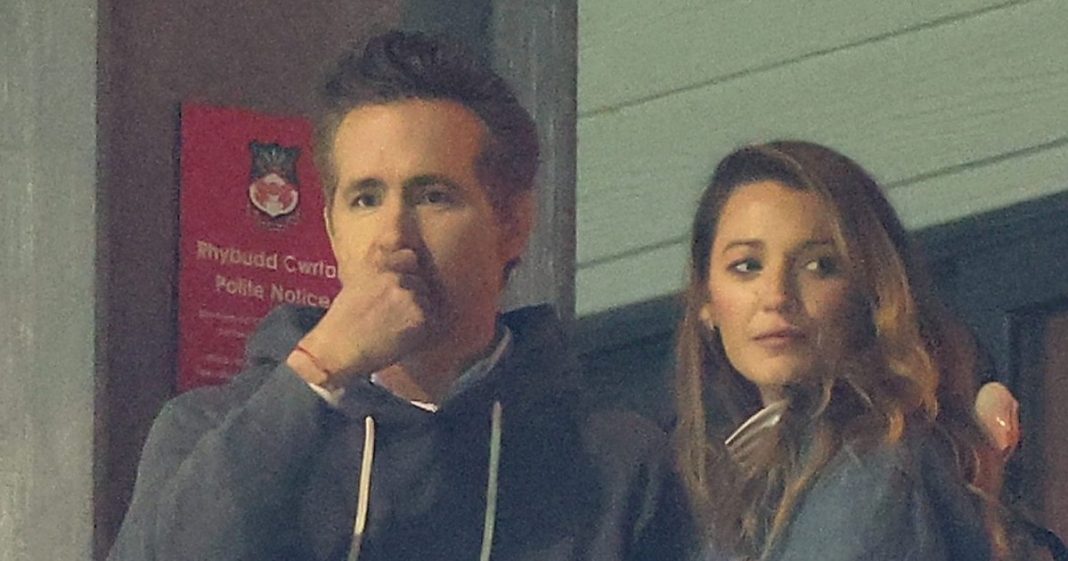 Blake Lively Packs on PDA With Husband Ryan Reynolds at Wrexham Game